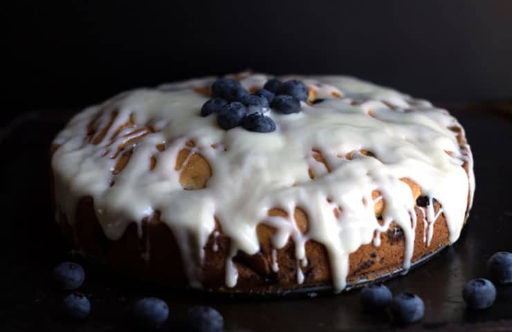 The Cream Cheese Secret to the Best Moist Blueberry Cake